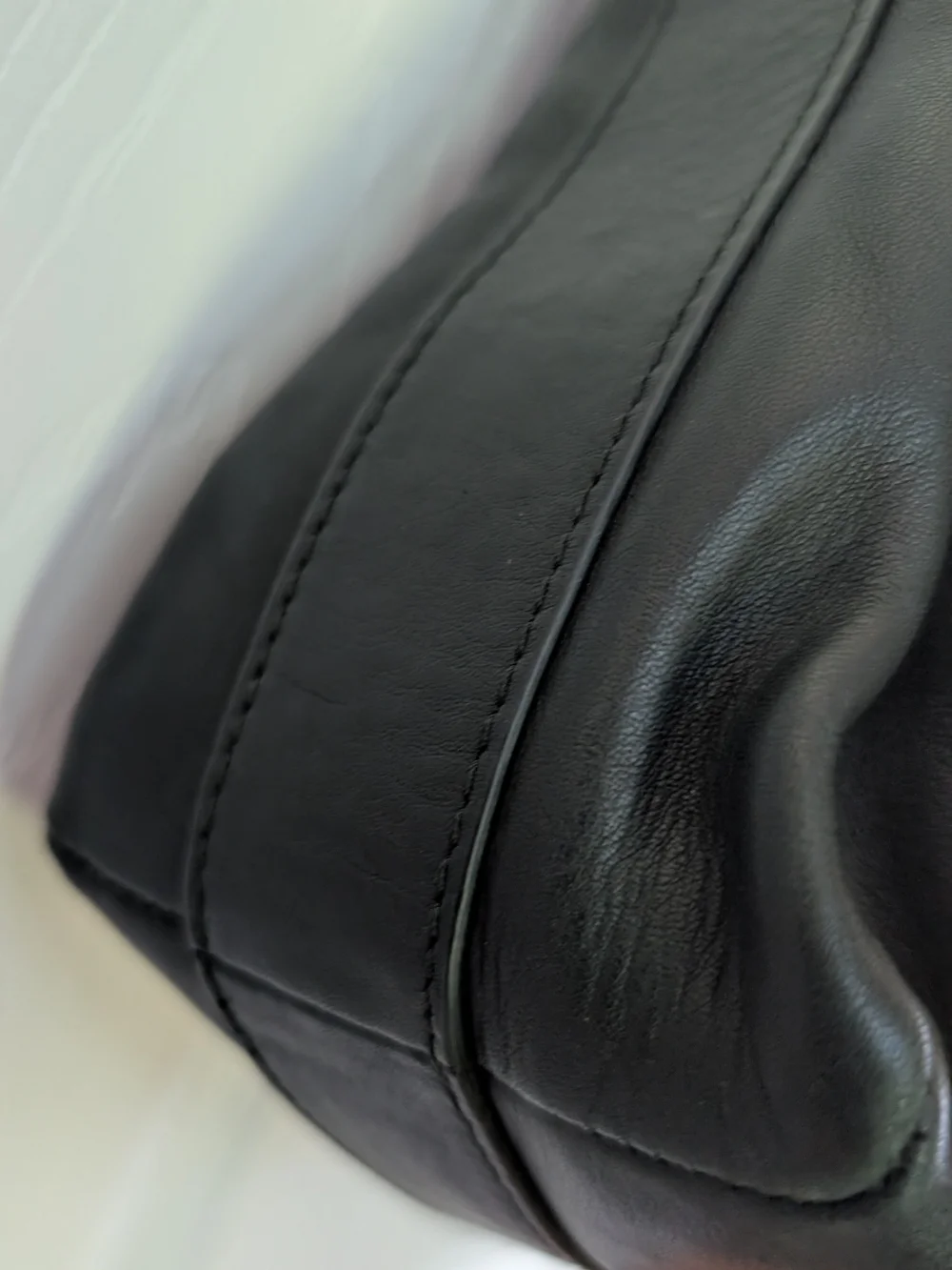 Vince Camuto Josie Black Leather Hobo Bag